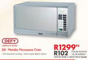 Defy 28L Metallic Microwave Oven
