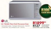 LG 44L Metallic Mirror Finish Microwave Oven