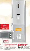 Defy C387 Stainless Steel Fridge With Water Dispenser
