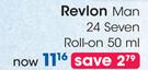 Revlon Man 24 Seven Roll-On-50ml