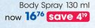 Revlon Man 24 Seven Body Spray-130ml