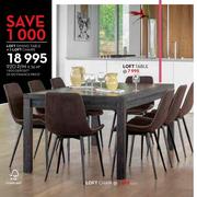 Loft Dining Table+8 Loft Chairs