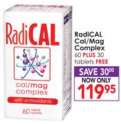 RediCal Cal/Mag Complex-60 + 30 Tablets Free