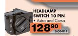 Headlamp Switch 10 Pin For Opel Astra & Corsa