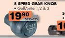 5 Speed Gear Knob For VW Golf/Jetta 1, 2 & 3