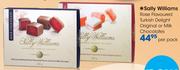 Sally Williams Rose Flavoured Turkish Delight Original Or Milk Chocolates-Per Pack