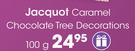Jacquot caramel Chocolate Tree Decorations-100g