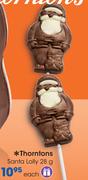 Thorntons Santa Lolly-28g Each