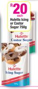 Huletts Icing or Castor Sugar-750gm Each