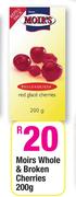 Moir's Whole & Broken Cherries-200gm