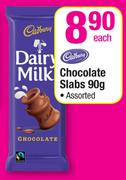 Cadbury Chocolate Slabs-90gm