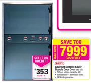 Defy Gourmet Metallic Silver Double Door Oven DBO-437