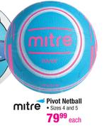 Mitre Pivot Netball Size 4 & 5-Each