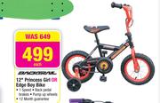 Backtrail 12" Princess Girl Or Edge Boy Bike