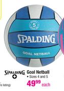 Spalding Goal Netball Size 4 & 5-Each