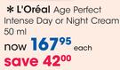 L'Oreal Age Perfect Intense Day Or Night Cream-50ml-Each