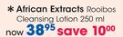African Extracts Rooibos Cleansing Lotion-250ml
