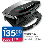 Safeway Stainless Steel Sandwich Maker