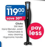 Clicks 300 Watt Hand Blender JA2457