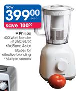 Philips 400 Watt Blender HR2103/03/20
