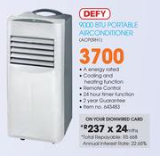 Defy 9000 BTU Portable Airconditioner ACP09H1