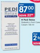 Pedi Relax Diabetic's Foot Care Cream-100ml