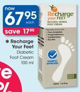 Recharge Your Feet Diabetic Foot Cream-100ml