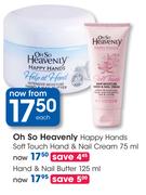 Oh So Heavenly Hand & Nail Butter-125ml Each
