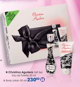 Christina Aguilera Gift Set:Eau De Toilette-30ml & Body Lotion-50ml