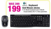 Logitech Keyboard And Mouse MK260