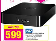 WD Elements 2.5" 500GB Black