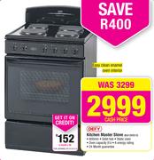Defy Kitchen Master Stove BLK DSS512