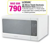 Logik 30Ltr Mirror Finish Electronic Microwave Oven P90N30AP-S3