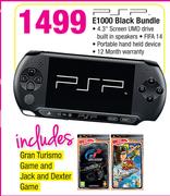 PSP E1000 Black Bundle
