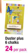 Duster Plus 6 Chalks-Per Pack
