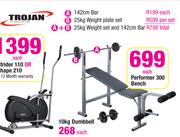Trojan 25Kg Weight Plate Set-Per Set