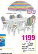 Sal 8 Piece Jupiter Patio Set-Per Set