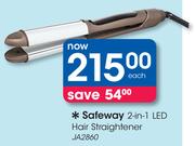 Safeway 2-In-1 LED Hair Straightener JA2860