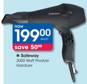 Safeway 2000 Watt Prostyle Hairdryer