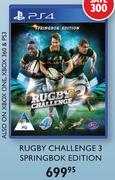 Rugby Challenge 3 Springbok Edition For PS4