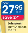 Johnson's Baby Shampoo-200ml 