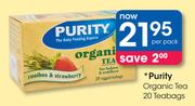 Purity Organic Tea Teabags-20's