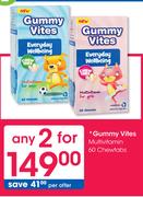 Gummy Vites Multivitamin Chewtabs-2 x 60's