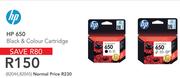 HP 650 Black & Colour Cartridge