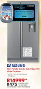 Samsung 660L Metallic Side By Side Fridge With Water Dispenser
