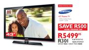 Samsung 43" Plasma TV