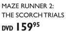Maze Runner 2 The Scorch Trials DVD