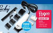 Lucky Titanium Clipper With Extra Blades-Per Set