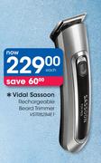 Vidal Sassoon Rechargeable Beard Trimmer VSTR8284E1