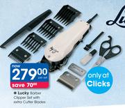 Lucky Barber Clipper Set With Extra Cutter Blades-Per Set